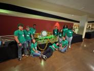 Photo of Mayor's Youth Council at Conference next to City of Gluckstadt Display